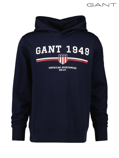 GANT Blue Graphic Hoodie (F95288) | £85
