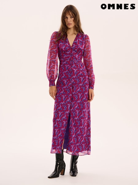 Omnes Purple Mary-Rose Dress (F95377) | £65
