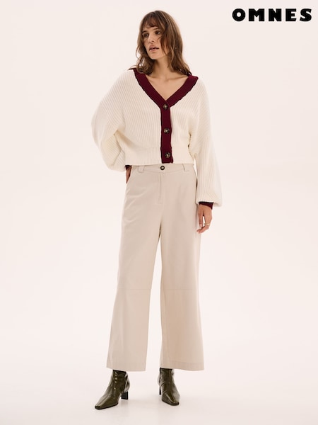Omnes Cream Hopper 100% Cotton Cardigan (F95395) | £59