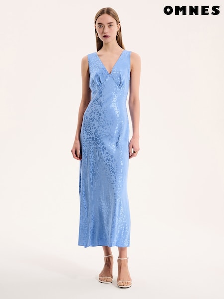 Omnes Blue Iris Maxi Dress (F95429) | £99