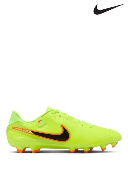 Nike Yellow Tiempo Legend 10 Academy Multi Ground Low Football Boots (F95442) | £80