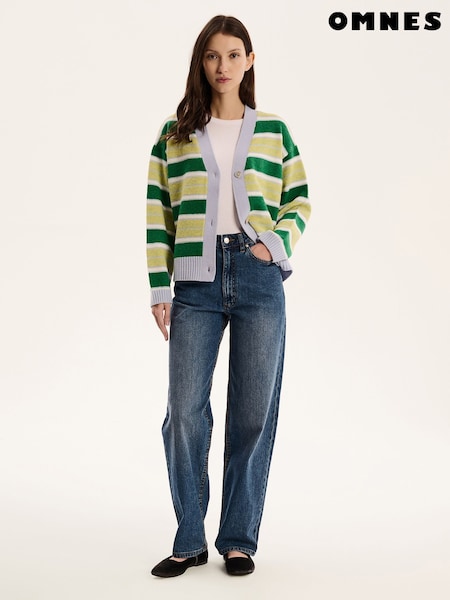Omnes Green Henni Cardigan (F95500) | £59