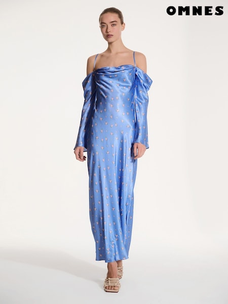 Omnes Blue Munique Maxi Dress (F95518) | £99