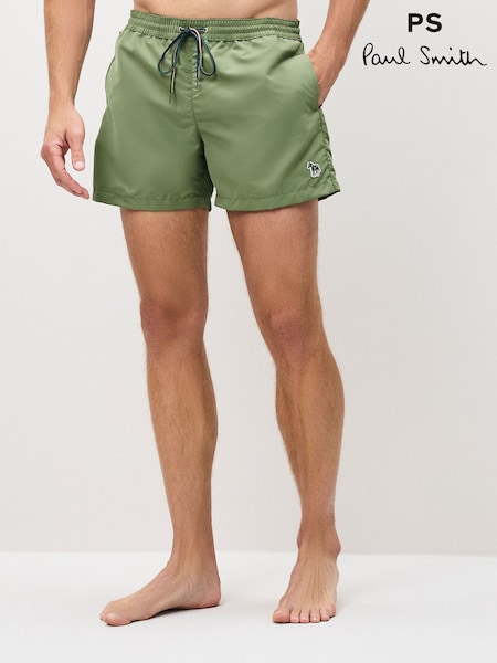 PS Paul Smith Green Regular Fit Logo Shorts (F95553) | £75