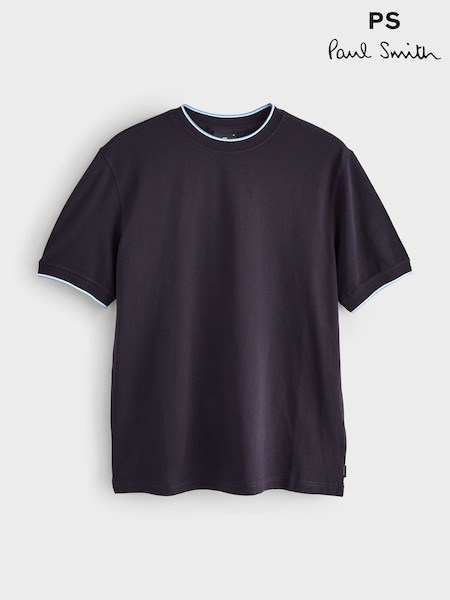 PS Paul Smith Regular-Fit Blue Logo T-Shirt (F95603) | £100