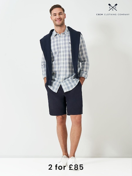 Crew Clothing Blue Deck Shorts (F95728) | £59