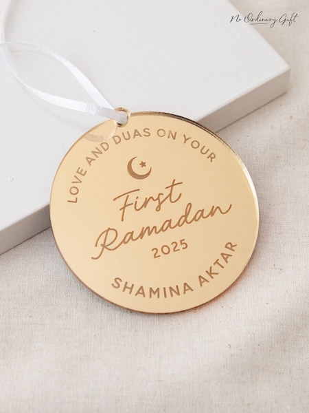 Personalised First Eid & Ramadan Hanging Decoration by No Ordinary Gift (F95762) | £15