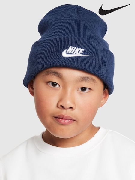 Nike Midnight Navy Kids Peak Winter Beanie (F95776) | £17