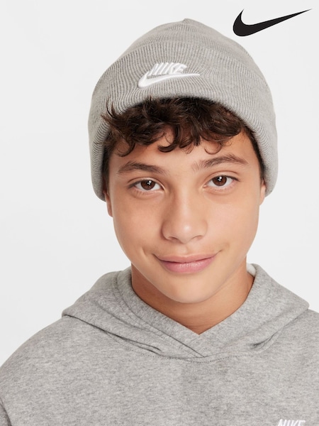 Nike Gray Kids Peak Winter Beanie (F95814) | £17
