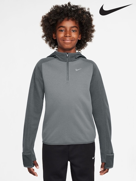 Nike Smoke Grey Therma-FIT Half Zip Training Top (F96060) | £40
