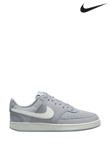 Nike Wolf Grey Summit White Court Vision Low Trainers (F96118) | £75
