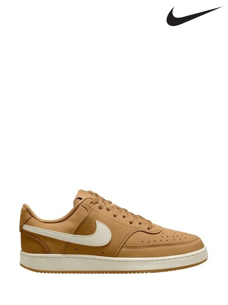 Nike Yellow Court Vision Low Trainers (F96125) | £75