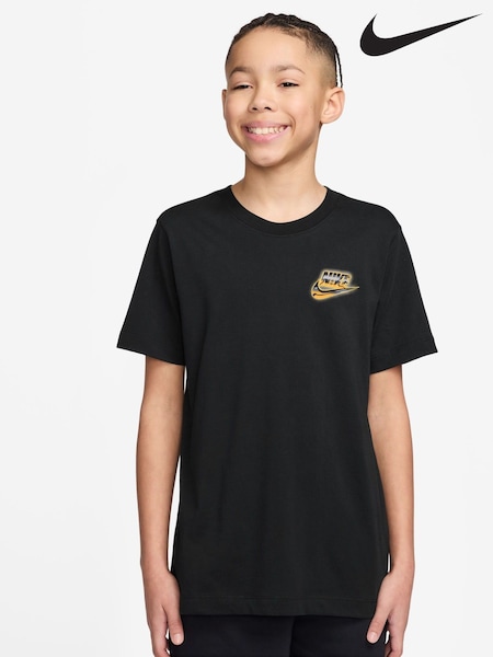 Nike Black Back Graphic Print T-Shirt (F96411) | £20