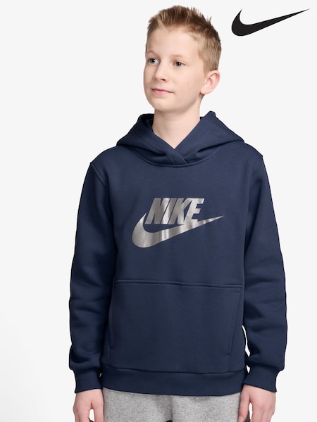 Nike Midnight Navy Sportswear Club Fleece Hoodie (F96424) | £43