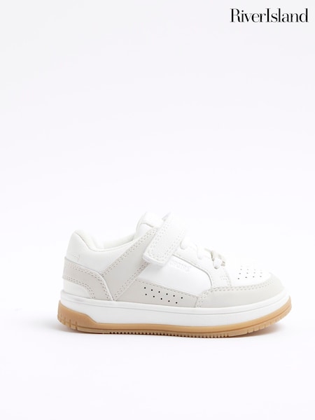 River Island Natural Boys Stone Skater Trainers (F96518) | £18