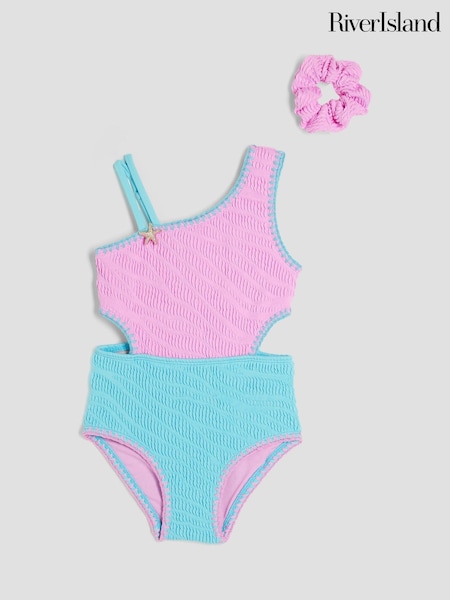 River Island Purple Girls Starfish Swimsuit (F96531) | £18
