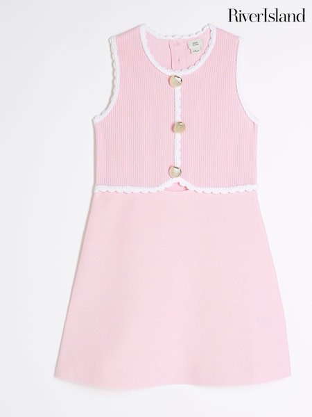 River Island Pink Girls Shell Dress (F96540) | £26