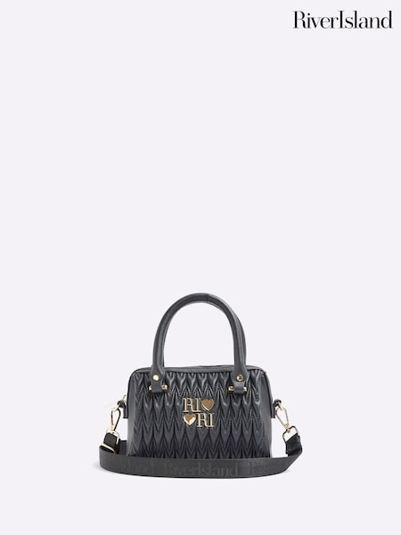 River Island Black Girls Ruched Bowler Bag (F96543) | £24