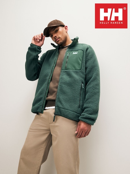 Helly Hansen Green Panorama Pile Block Jacket (F96588) | £120
