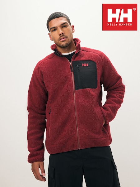 Helly Hansen Red Panorama Pile Block Jacket (F96592) | £120
