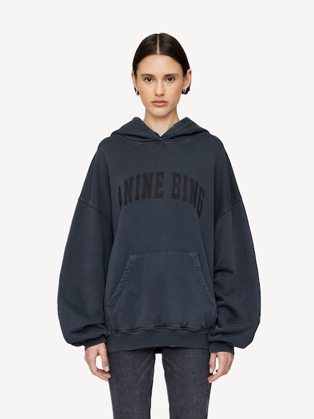 ANINE BING Black Harvey Sweatshirt (F96612) | £195