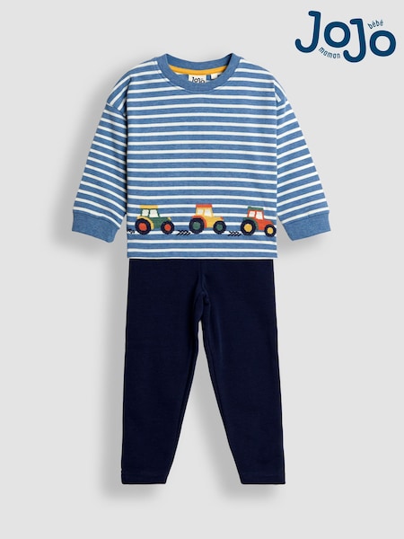 Jojo Maman Bébé Blue Top Leggings Set (F96744) | £24 - £26