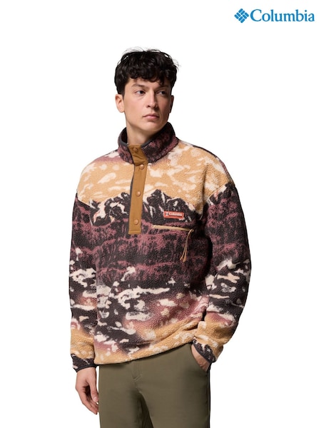 Columbia Helvetia™ II Printed Half Snap Brown Fleece (F96840) | £70