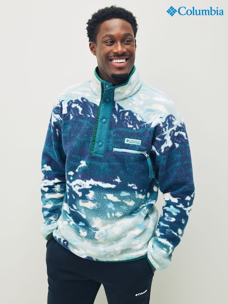 Columbia Blue Helvetia™ II Printed Half Snap Fleece (F96846) | £70