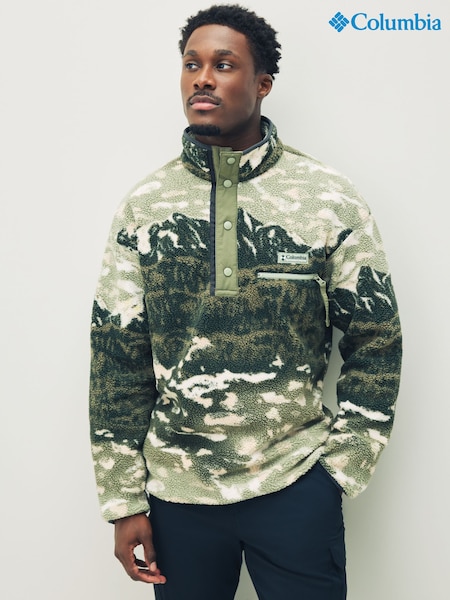 Columbia Green Helvetia™ II Printed Half Snap Fleece (F96854) | £70