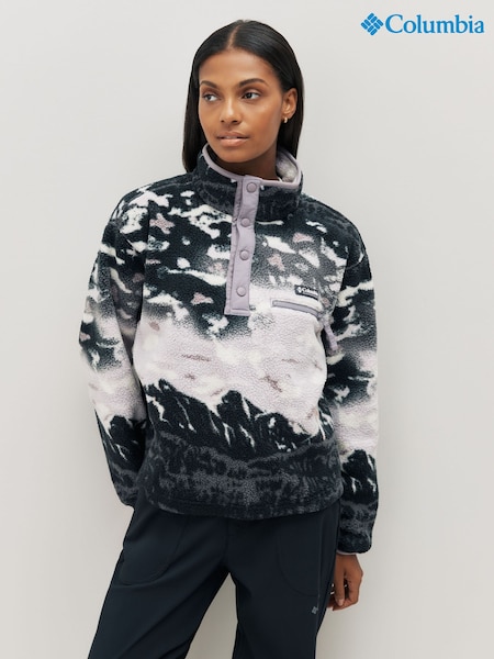 Columbia Purple Helvetia™ II Printed Cropped Half Snap Fleece (F96873) | £65