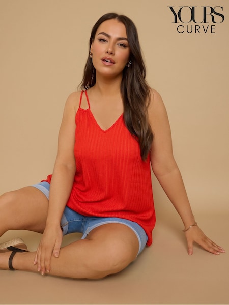 Yours Curve Orange Double Strap Camisole (F97000) | £20