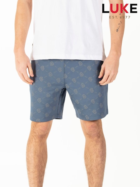 Luke 1977 Boy Blue Semtex Denim Shorts (F97019) | £60