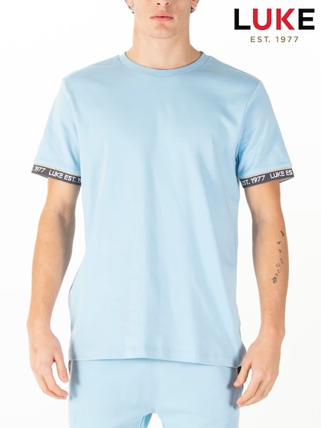 Luke 1977 Blue 100% Cotton Nelson T-Shirt (F97031) | £40