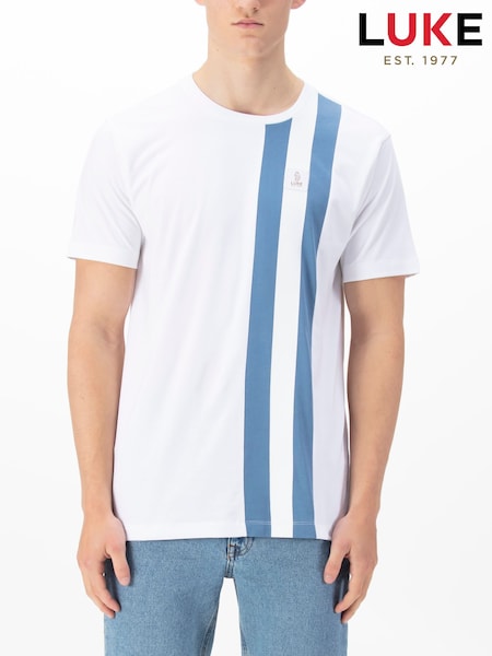 Luke 1977 Blue 100% Cotton Edale T-Shirt (F97041) | £40