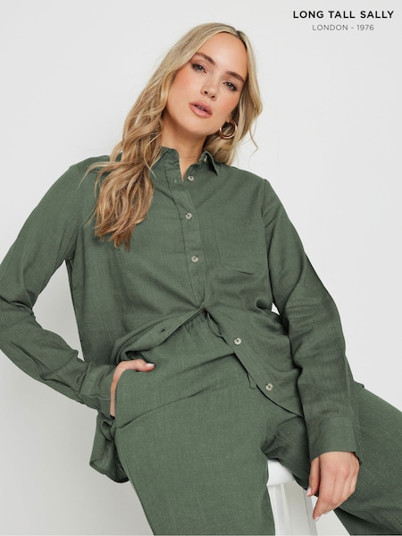 Long Tall Sally Green Long Sleeve Containing Shirt (F97094) | £30
