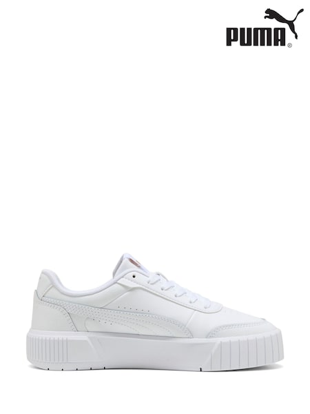 Puma White Womens Carina Mia Trainers (F97138) | £55
