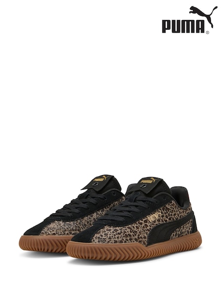 Puma Leopard Print Womens Club Kayzer Trainers (F97140) | £65