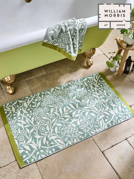 William Morris At Home Sage Michaelmas Bath Mat (F97186) | £24