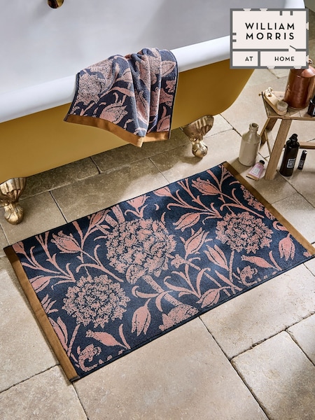 William Morris At Home Copper Wild Tulip Bath Mat (F97187) | £24