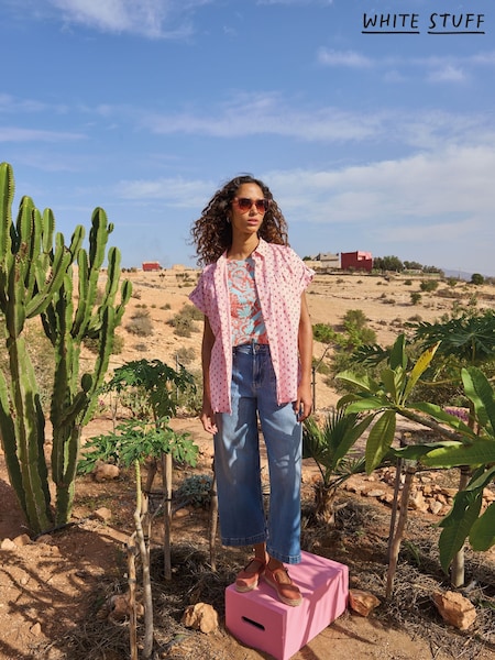 White Stuff Pink Ellie 100% Organic Cotton Shirt (F97330) | £45