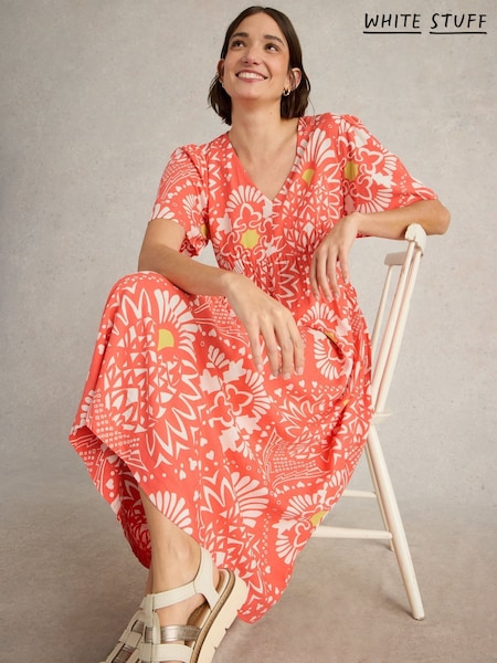 White Stuff Red Lucy Midi Dress (F97383) | £75