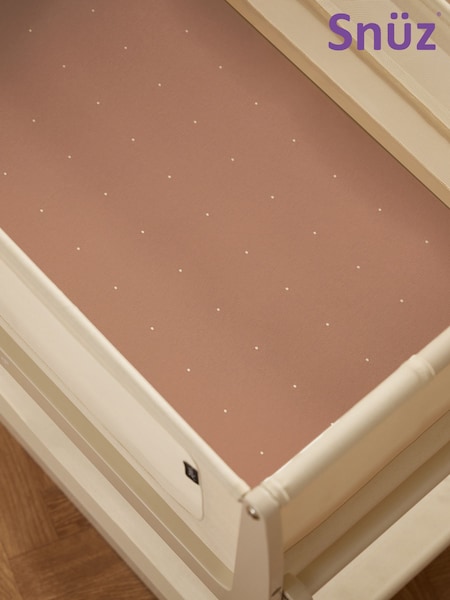 Snuz Blush Dot Twin Pack Crib Fitted Fitted Sheets (F97495) | £22