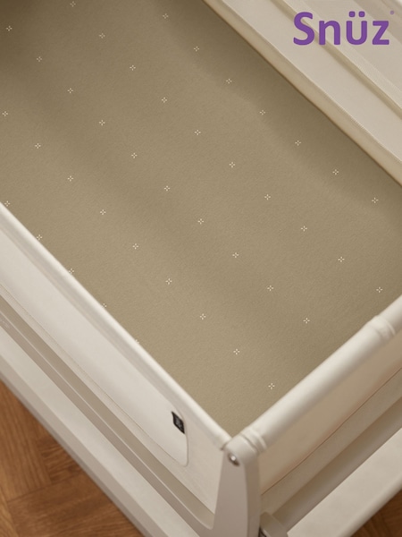 Snuz Sage Cross Twin Pack Crib Fitted Fitted Sheets (F97501) | £22
