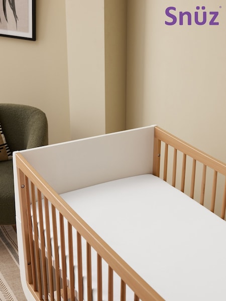 Snuz 2 Pack White Cot Bed Fitted Sheets (F97504) | £28