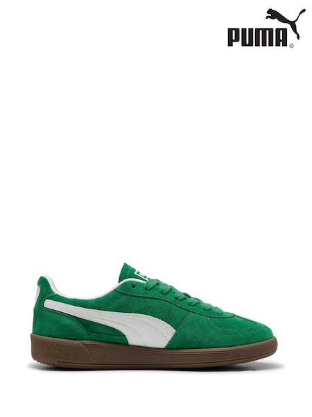 Puma Green Mens Palermo Trainers (F97524) | £75