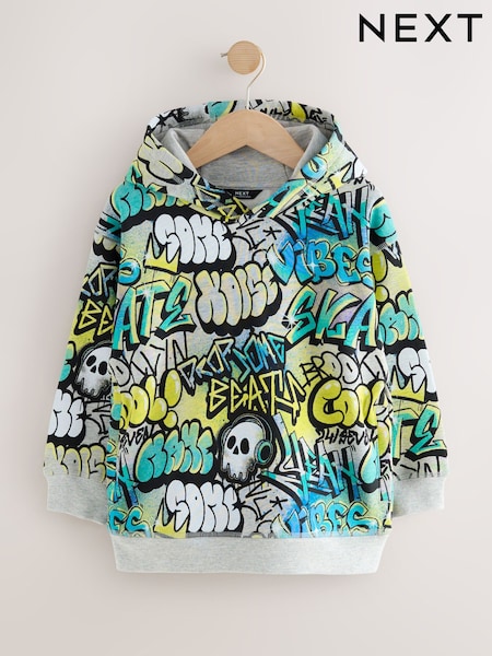 Blue Graffiti Older Boys Graphic Print Hoodie (3-16yrs) (F97589) | £19 - £25