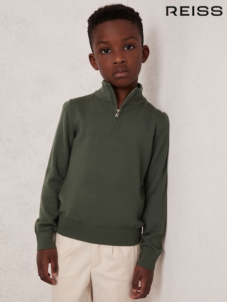 Reiss Kale Green Blackhall Jumper (F97658) | £38