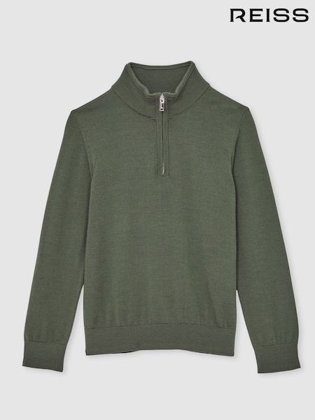 Reiss Kale Green Blackhall Jumper (F97729) | £42