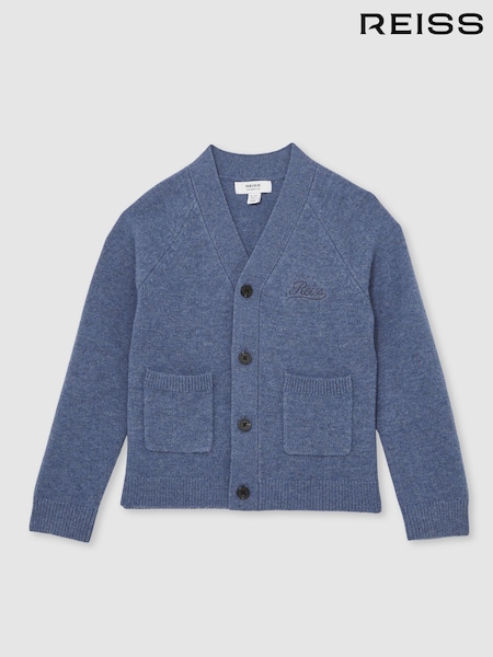 Reiss Dark Airforce Blue Station Cardigan (F97763) | £58