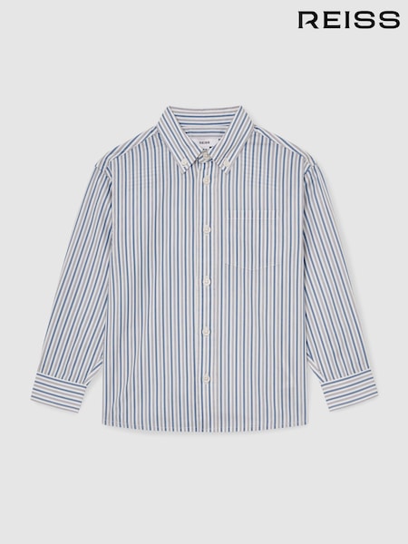 Reiss Blue/White Aplin Shirt (F97838) | £44